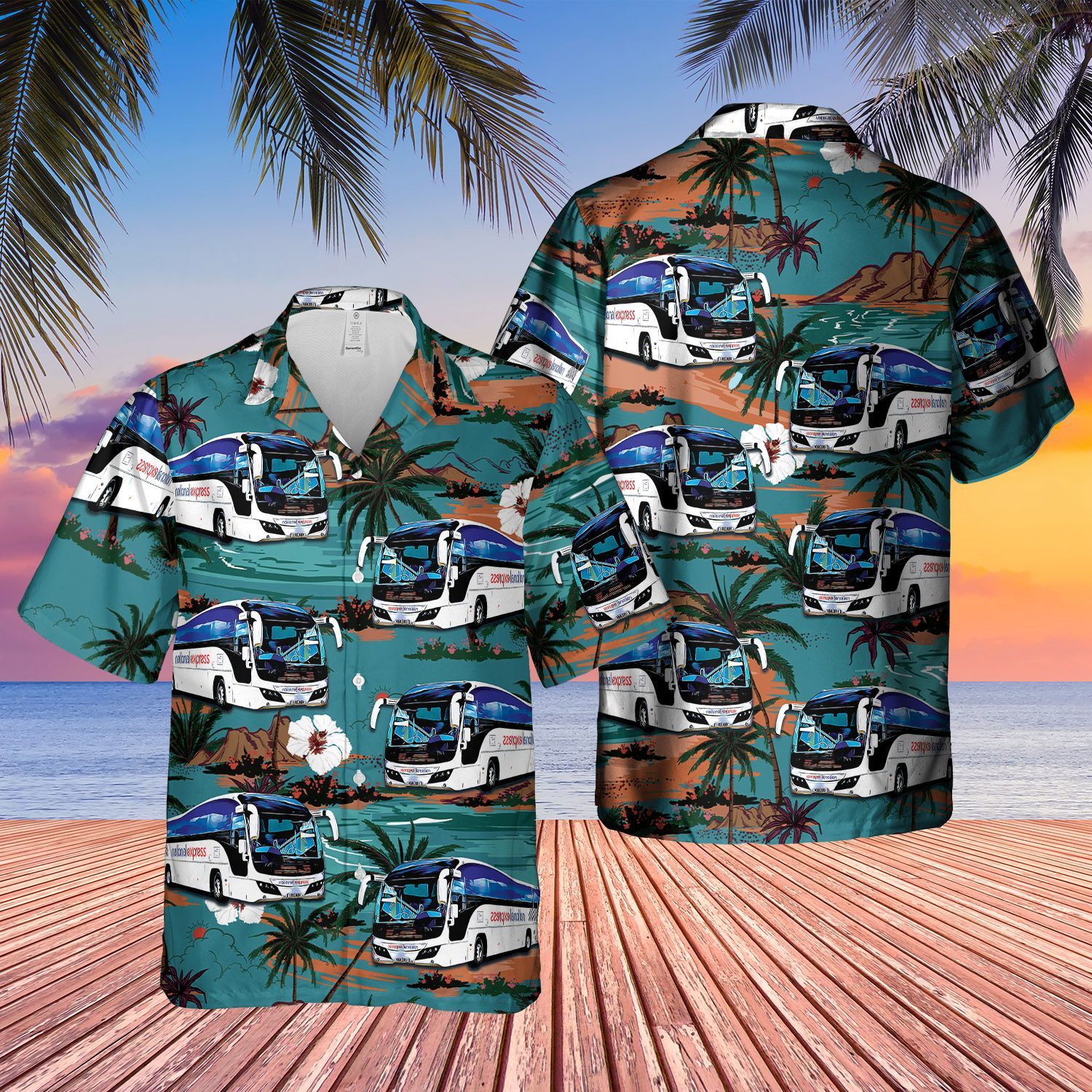 MerchCool    UK Coach Driver Hawaiian Shirt