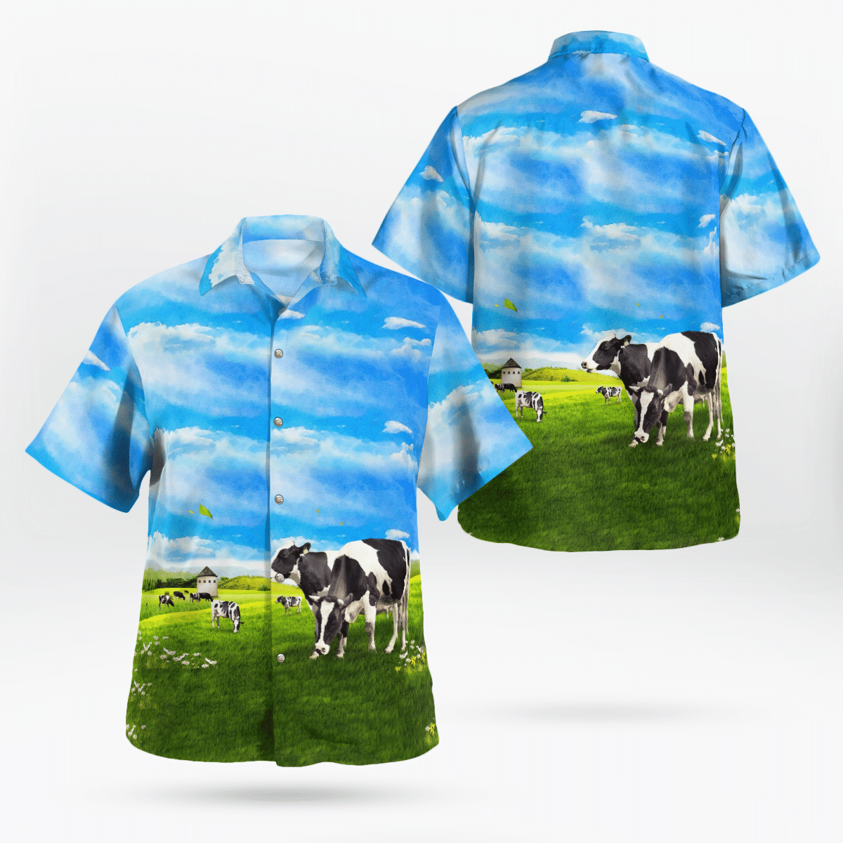 MerchCool  Dairy Cattle Cow Hawaiian Shirt