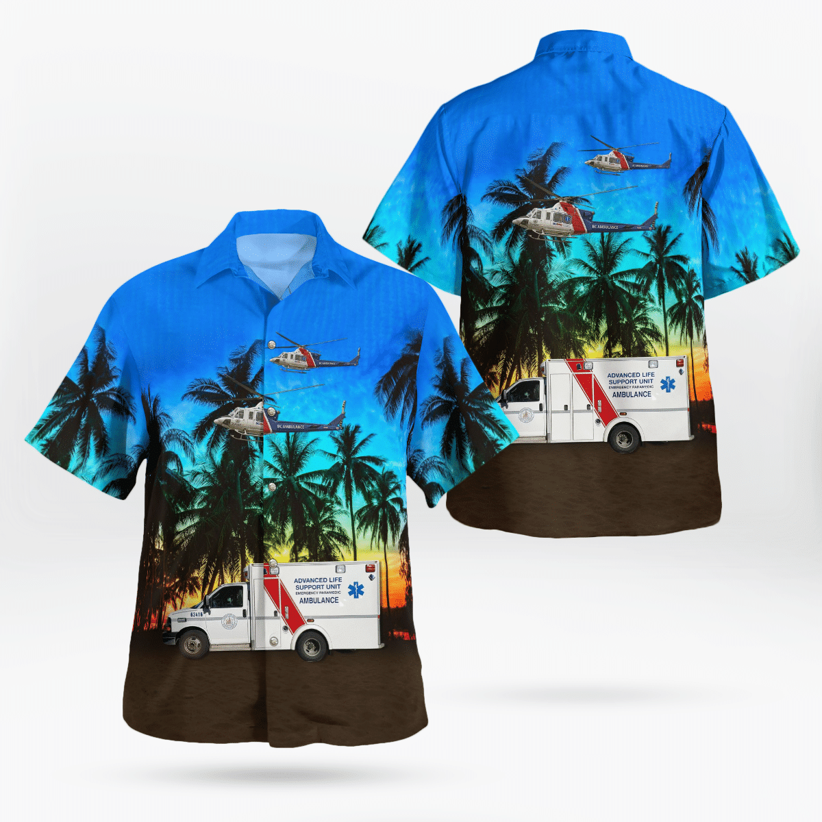 MerchCool  BC Ambulance Service Hawaiian Shirt