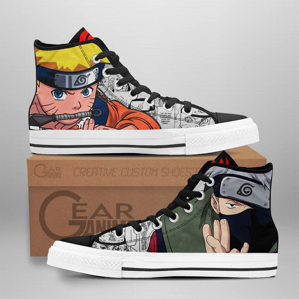 Naruto Uzumaki Kid high top custom shoes – Shoo Store